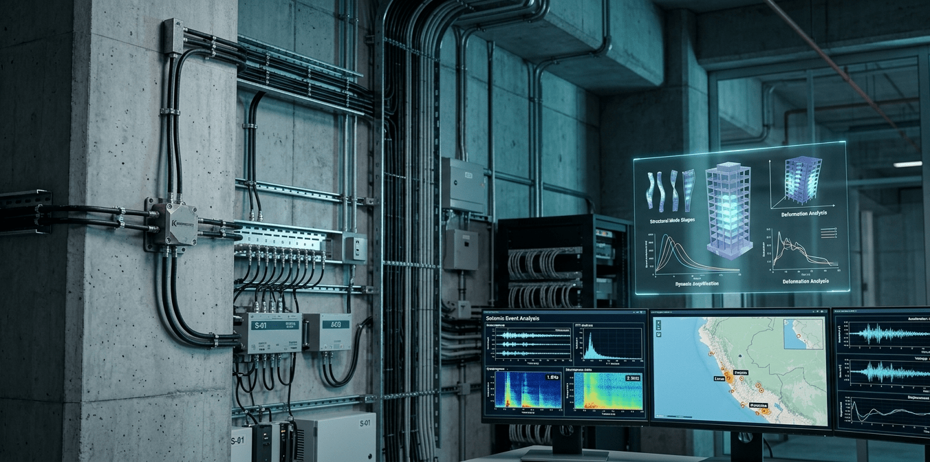 Georadar (GPR): tecnología clave para la exploración del subsuelo y la inspección estructural moderna 15 La instalación de acelerógrafos conforme a las normas E.030 y E.031 permite mejorar el monitoreo sísmico y la evaluación estructural en proyectos de ingeniería, minería e infraestructura.